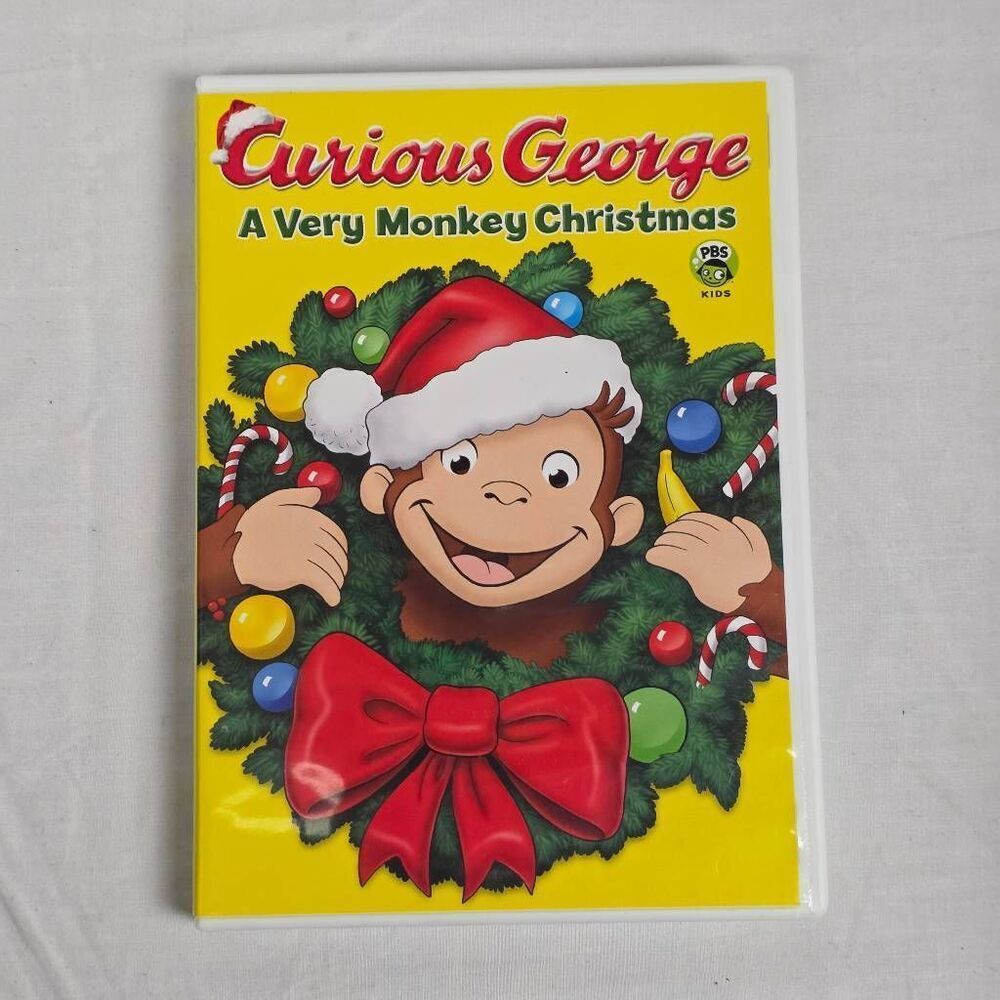 Curious George Very Monkey Christmas DVD PBS Kids
